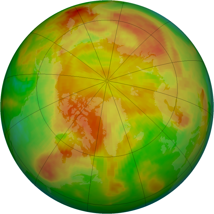 Arctic ozone map for 06 May 1989